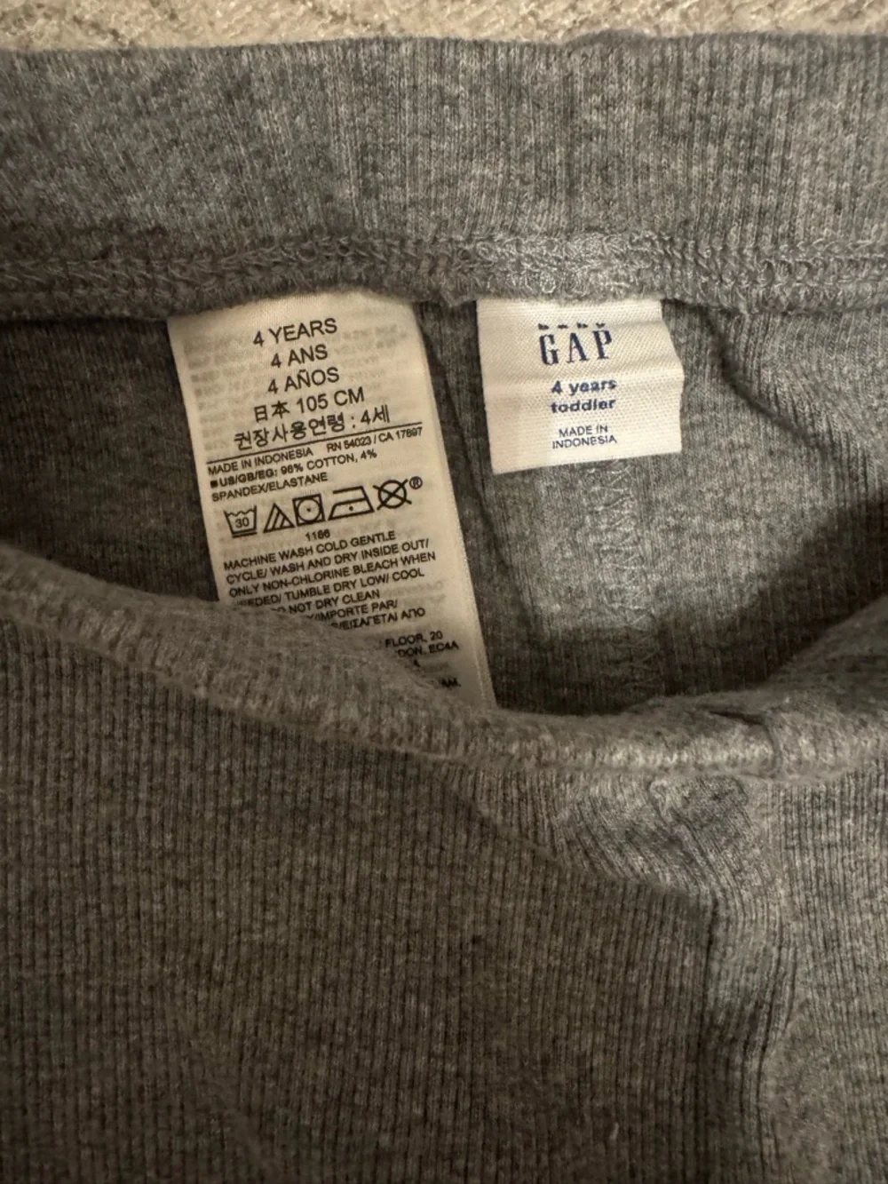 Baby Gap Gray Polka Dot Ruffle Sweatshirt & Leggings Set - Picture 6 of 6